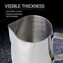 Stainless Frothing Pitcher Pull Flower Cup Milk Frother with Scale (350ML)