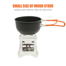 Stainless Steel Firewood Stove Portable Outdoor Picnic Camping Cooking Tool