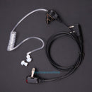 Covert Acoustic Tube Earpiece PTT MIC w/ Indicator Light for Baofeng Retevis