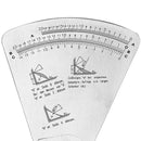 Fan Shaped Welding Gauge Angle Height Test Ruler Welding Inspection Gauge