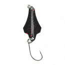2.8cm3g metal fishinglure fishing lure spoon bait sequin paillette single hook3C