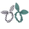 10Pcs Mixed Rabbit Ear Hair Tie Bands Japan Korean Style Ponytail Holder Gift ME