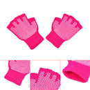 1Pair Half Fingers Yoga Gloves Fitness Lady Non-slip Professional Sports Gl  Gw