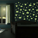 3pcs/set Luminous Rabbit Cloud Star Wall Stickers Waterproof Room Decals A