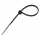 300Pcs Black Nylon Cable Zip Ties Self Locking 2.5 x 100mm T8O5