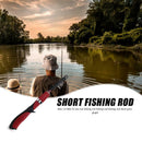 6 Section Mini FRP Casting Lure Fishing Rod 1.4m Baitcasting Fishing Pole