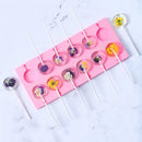 12 Cell Lollipop Silicone Mould Tray Candy Chocolate Cake Biscuit Baking Tool