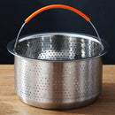 Stainless Steel Steamer Basket Rice Pressure Cooker Fruit Cleaning Drainer