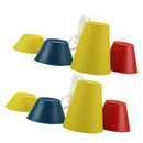 8PCS Professional Rubber Golf Tees - Easy to Use on Hard Ground or Winter Tees