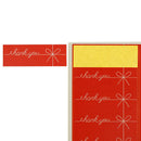 75pcs/set Thank You Red Label Stickers For Gift Cake Baking Sealing Hang Tag M&O