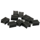 10pcs Black 20x15x10mm Aluminum Heat Sink Cooling Fin for TO-220 Triode IC