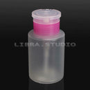 120ML Pink Pump Dispenser Bottle Nail Art UV GEL Polish Remover Acrylic Liquid