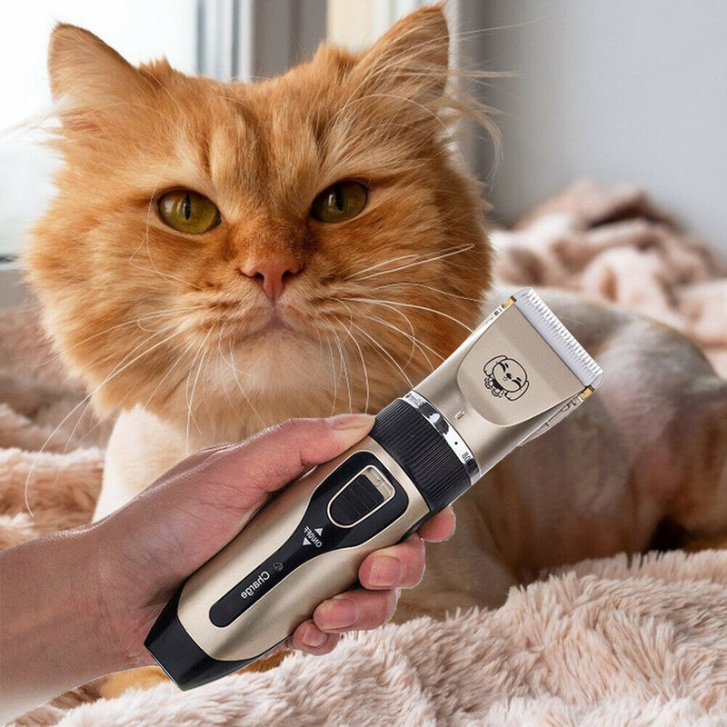 USB Rechargeable Pet Hair Clipper Cat Dog Hair Trimmer Grooming Shaver Set