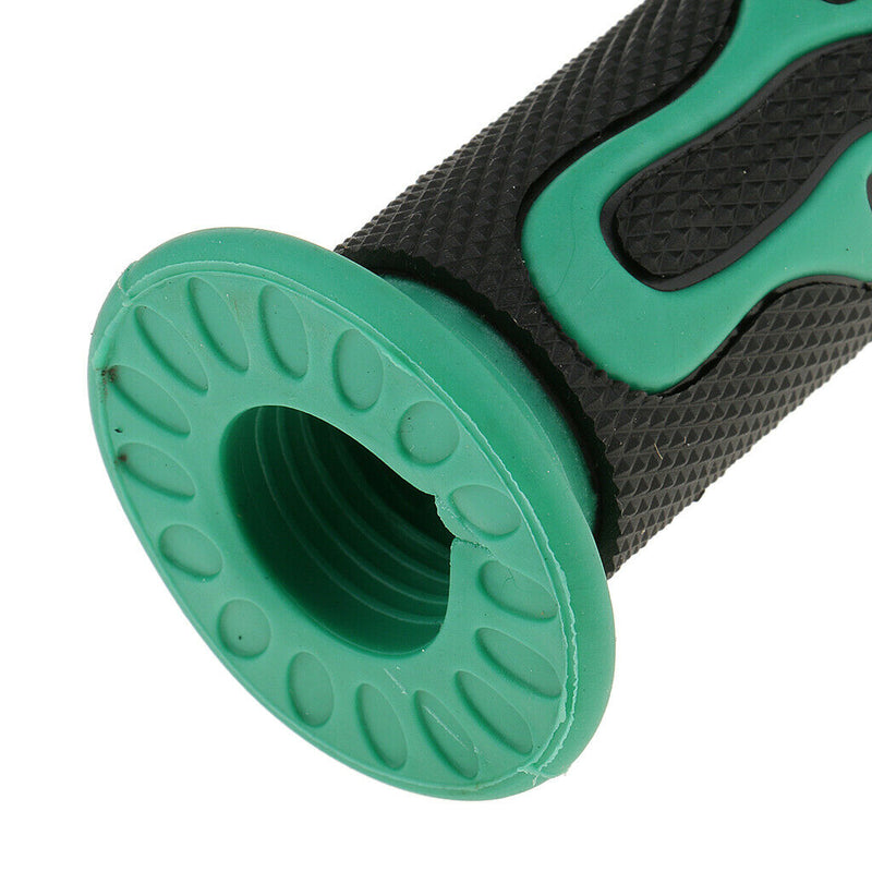 2 Pairs Blue+Green 7/8'' 22mm Motorcycle Handlebar Comfortable Grip Durable