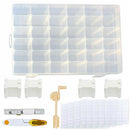 Embroidery Floss Cross Stitch Organizer Storage Box 120 Pcs Thread Bobbins Set