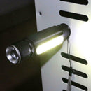 Multifunctional LED Flashlight USB Inside Rechargeable Battery Powerful  IRQ
