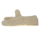 Welding Worker Cow Split Core Leather Gloves Heat Resistant Safety Gloves A
