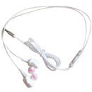 Wired Earphone Universal 3.5mm Bass Earbuds In-Ear Earphones w/Mic (White)