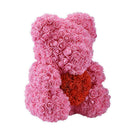 15" Rose Bear Heart Roses Flower Crafts Valentine's Day K9W6 Girls Birthday J0E2
