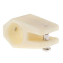 White Nylon Jaw Slide Bimini Top Clamp Fitting Fits 7/8" 22mm Tube/Pipe