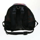 Small Dog Self Mini Carrier Back Pack Pocket Saddle Bags w/ Training Lead Leash