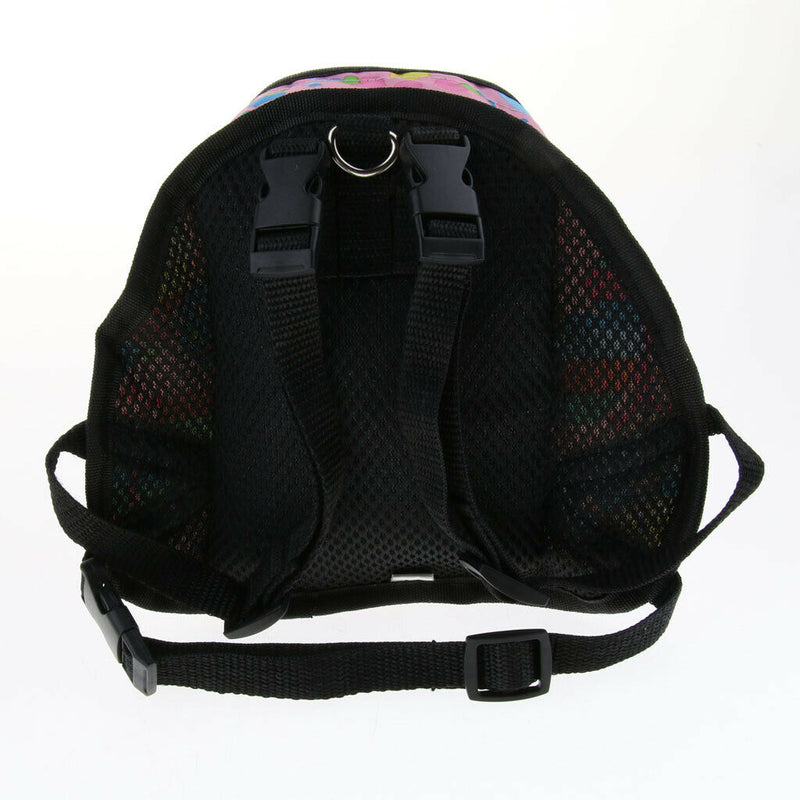 Small Dog Self Mini Carrier Back Pack Pocket Saddle Bags w/ Training Lead Leash