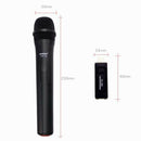 Professional Wireless Microphone w/ USB Receiver VHF Mic System Kit Black