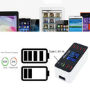 8 Port Multi Fast Usb Charger Quick Charge 3.0 Multiple Usb Phone Charging