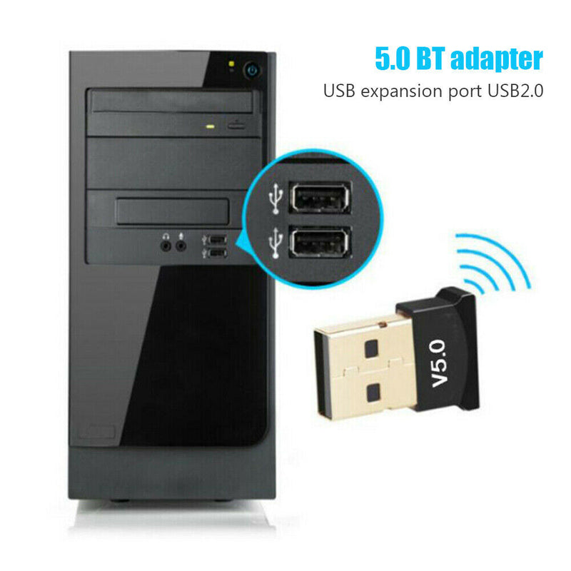 USB Bluetooth 5.0 Adapter Dongle CSR 4.0 Audio Receiver Transmitter for Computer