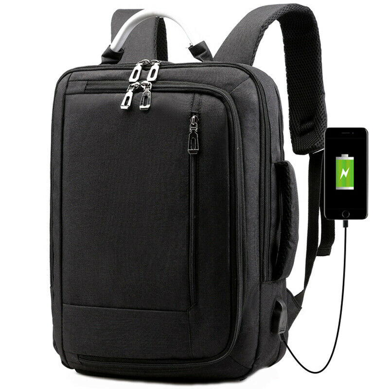 New Business Bag 15.6-Inch Computer Bag Usb Charging Backpack Waterproof Tr T2M9