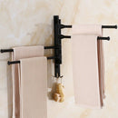 European Space Aluminum Bathroom Towel Rack Rotating Rod Towel Rack Hotel T