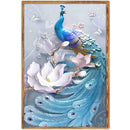 5D DIY Full Drill Diamond Painting Fantasy Peafowl Cross Stitch Embroidery