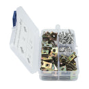 80pcs No.8 U Type Nuts Car Clip U Nuts+ 80pcs M4x12 Self Tapping Screws