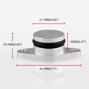Portable 1Pcs 22Mm Aluminum And Silicone Swirl Flap Blanks Repair For Bmw C X4O6