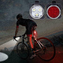 USB Rechargeable LED Bright Bicycle Bike Headlight Lamp Set Waterproof+Tail Z6A7