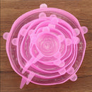 12xSilicone Stretchy Pot Lid Food Save Sealed bowl Cover Reusable Curtley