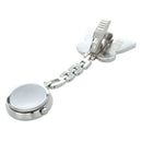 Pink Bowknot Quartz Movement Clip Nurse Brooch Fob Tunic Pendant Watch