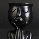 2 Pcs Flower Pots Head Planter Face For Green Plants Unique Succulent Planter