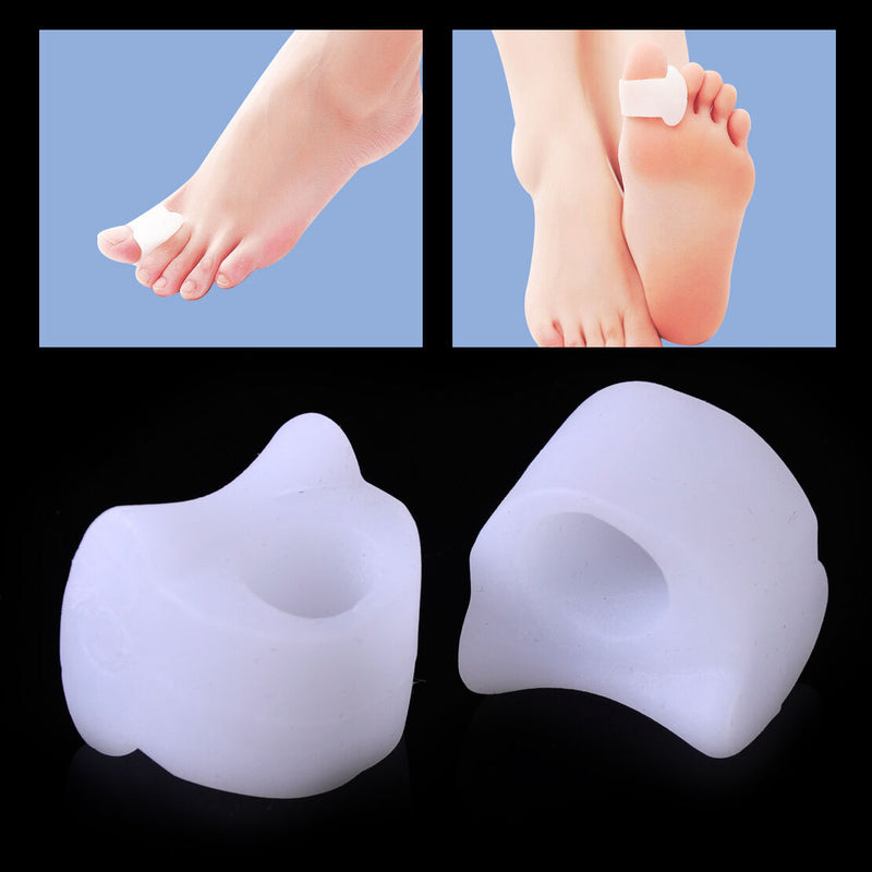 Pair Silicone Gel Bunion Protector Toe Valgus Corrector Separator Straightener