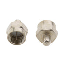 10pcs F-type 75 Ohm Terminator Coax Coaxial Cable Adapters Connectors Cap