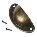 12X bronze Iron sheet semicircle shell handle G8A9