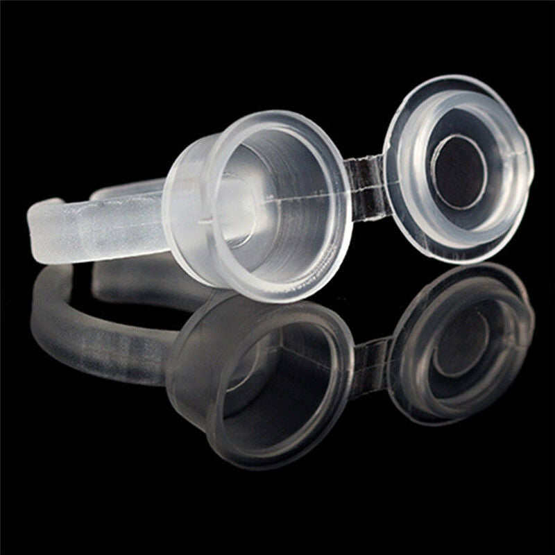 10pcs Pigment Tattoo Ink Cup Ring Holder Permanent Microblading Eyebrow Makeu Gn