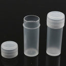 10Pc Plastic Sample Bottle 5ml Test Tube Mini Bottle Vials Storage Container New