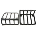 Rear Taillights (Tail Light) Gloss Black Light Guard Covers For Jeep Wrangler JK