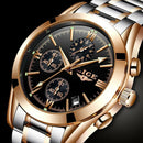 Lige Watch Men'S Fashion Sport Steel Leather Casual Business Quartz Wristwa