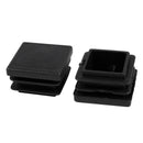 20 Pcs Plastic Square Blanking End Caps Tube Inserts 25mm x 25mm O1W5