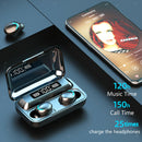 4pcs Wireless F9 Bluetooth Earphone  5.0 LED Display Waterproof Earbud Stereo