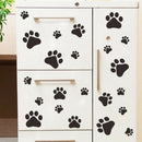 Home Bedroom Wall Stickers Mobile Dog Paw Waterproof C3N4