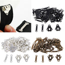 60 Sets Metal Hooks and Eyes for Pants Dresses Sweaters Clothing Accessories