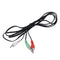 3.5mm Stereo Male Plug to 2 Male RCA Adapter Audio Y Splitter Cable 130cm